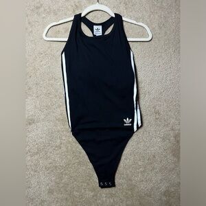 Adidas Black Racerback Bodysuit Size M NWT